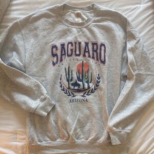Altar'd State Gray Sweatshirt Arizona Saguardo National Park